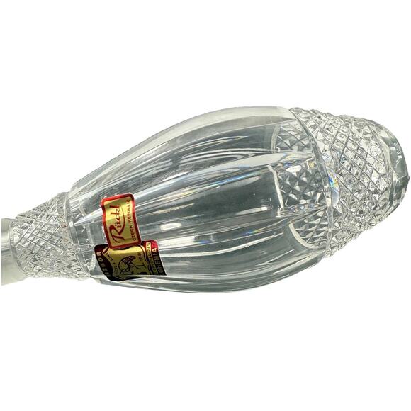 Rückl Bohemia Lead Crystal Bowling Pin Sculpture 8" Czech Republic - Picture 5 of 8